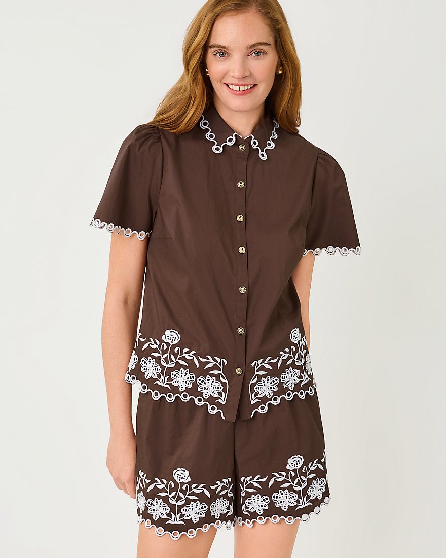 Lilly Pulitzer - Rikki Short Sleeve Top - Coco Beach Marni