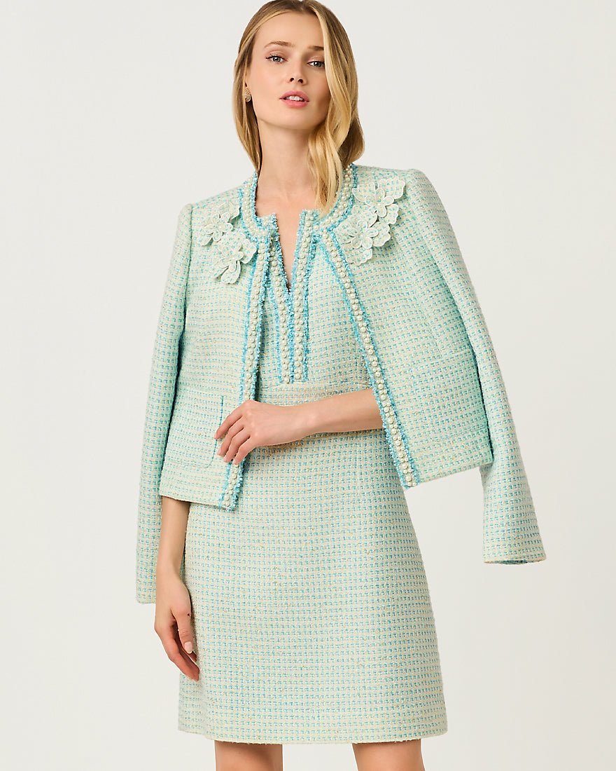 Lilly Pulitzer - Rohana Boucle Jacket - Capri Blue Fantasy Boucle
