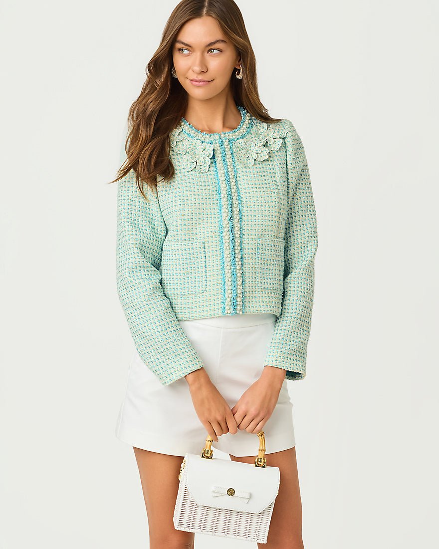 Lilly Pulitzer - Rohana Boucle Jacket - Capri Blue Fantasy Boucle