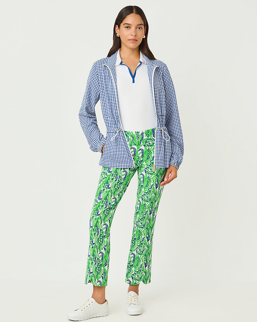 Lilly Pulitzer - Romilly Performance Jacket Upf 50 Plus - Starlight Navy Mini Performance Gingham