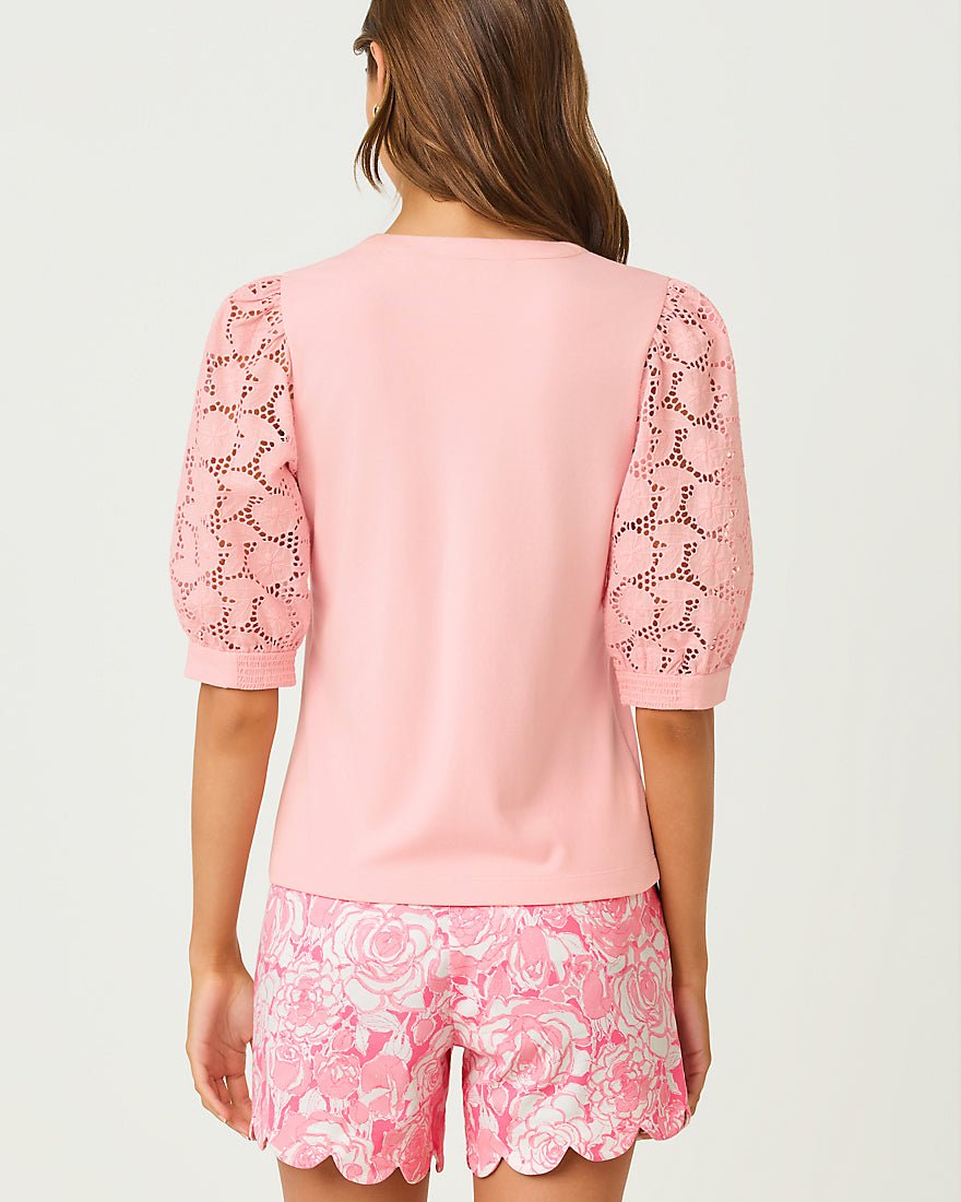 Lilly Pulitzer - Ronson Eyelet Knit Top - Resort White