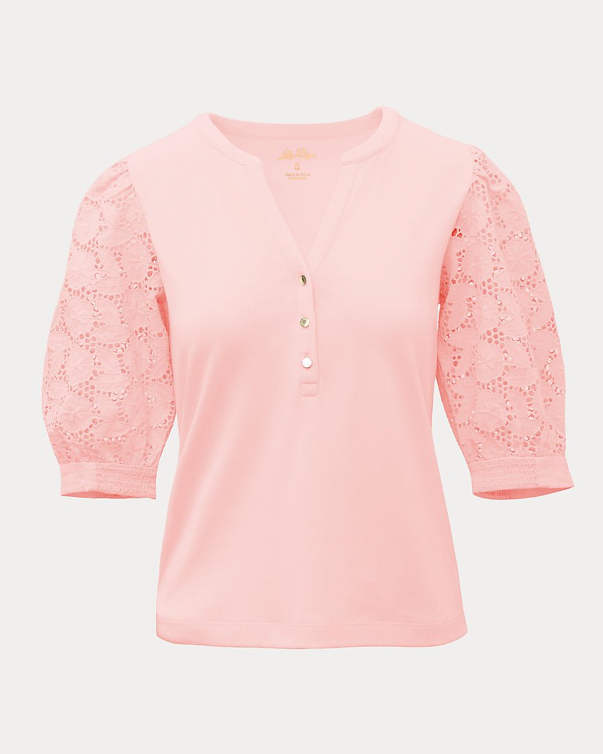 Lilly Pulitzer - Ronson Eyelet Knit Top - Resort White