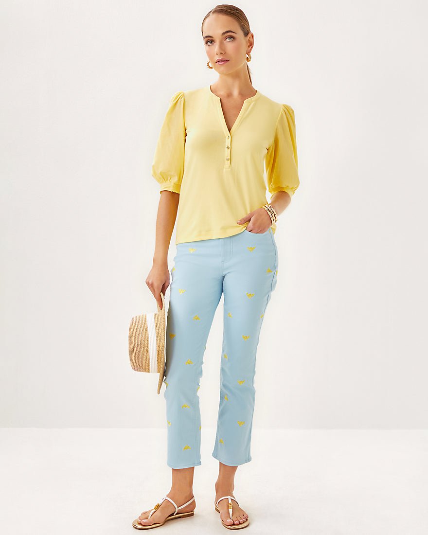 Lilly Pulitzer - Ronson Knit Top - Finch Yellow