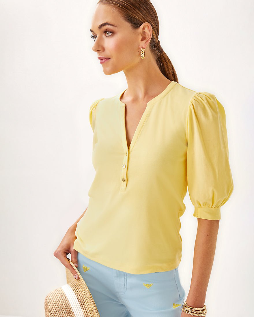 Lilly Pulitzer - Ronson Knit Top - Finch Yellow