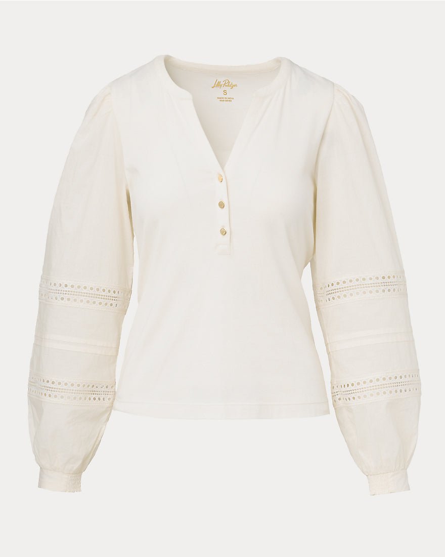 Lilly Pulitzer - Ronson Long Sleeve Knit Top - Coconut