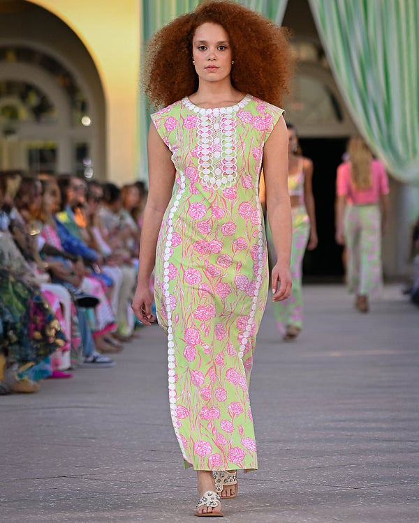 Lilly Pulitzer - Rosalena Stretch Maxi Shift Dress - Pistachio Macaron Alina