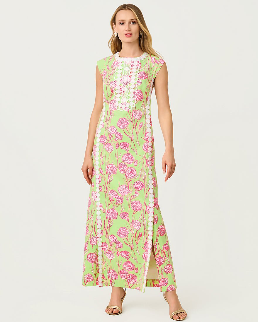 Lilly Pulitzer - Rosalena Stretch Maxi Shift Dress - Pistachio Macaron Alina
