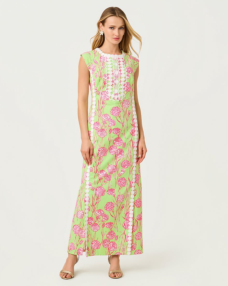 Lilly Pulitzer - Rosalena Stretch Maxi Shift Dress - Pistachio Macaron Alina