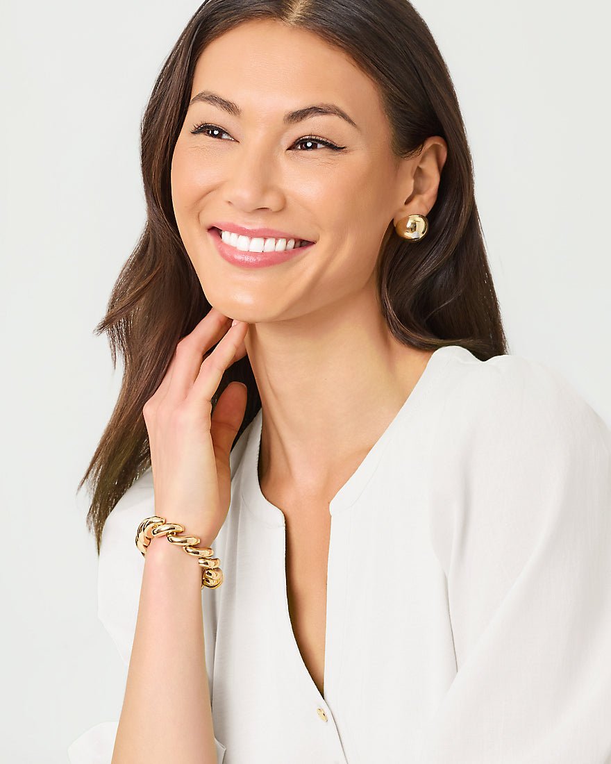 Lilly Pulitzer - Rousseau Wave Bracelet - Gold Metallic