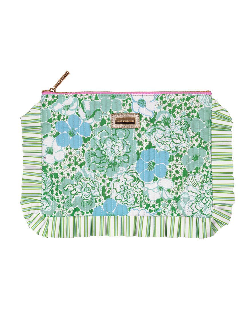 Lilly Pulitzer - Ruffle Pouch - Mint Condition Burst of Joy