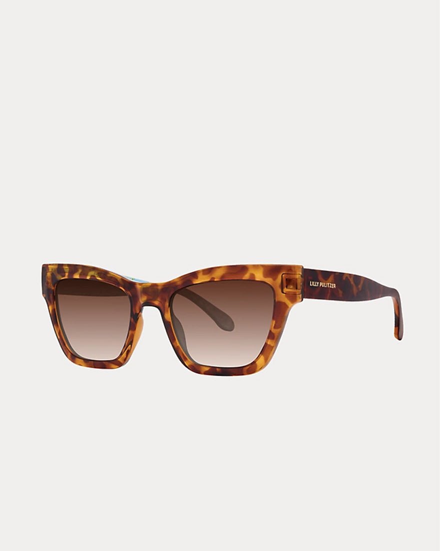 Lilly Pulitzer - Sandy Isle Sunglasses - Brown Tortoise
