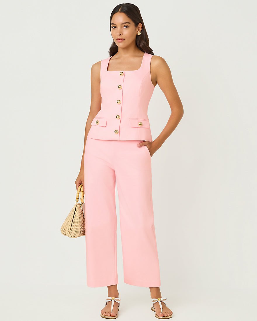Lilly Pulitzer - Sarissa Crop Pant - Pink Muse