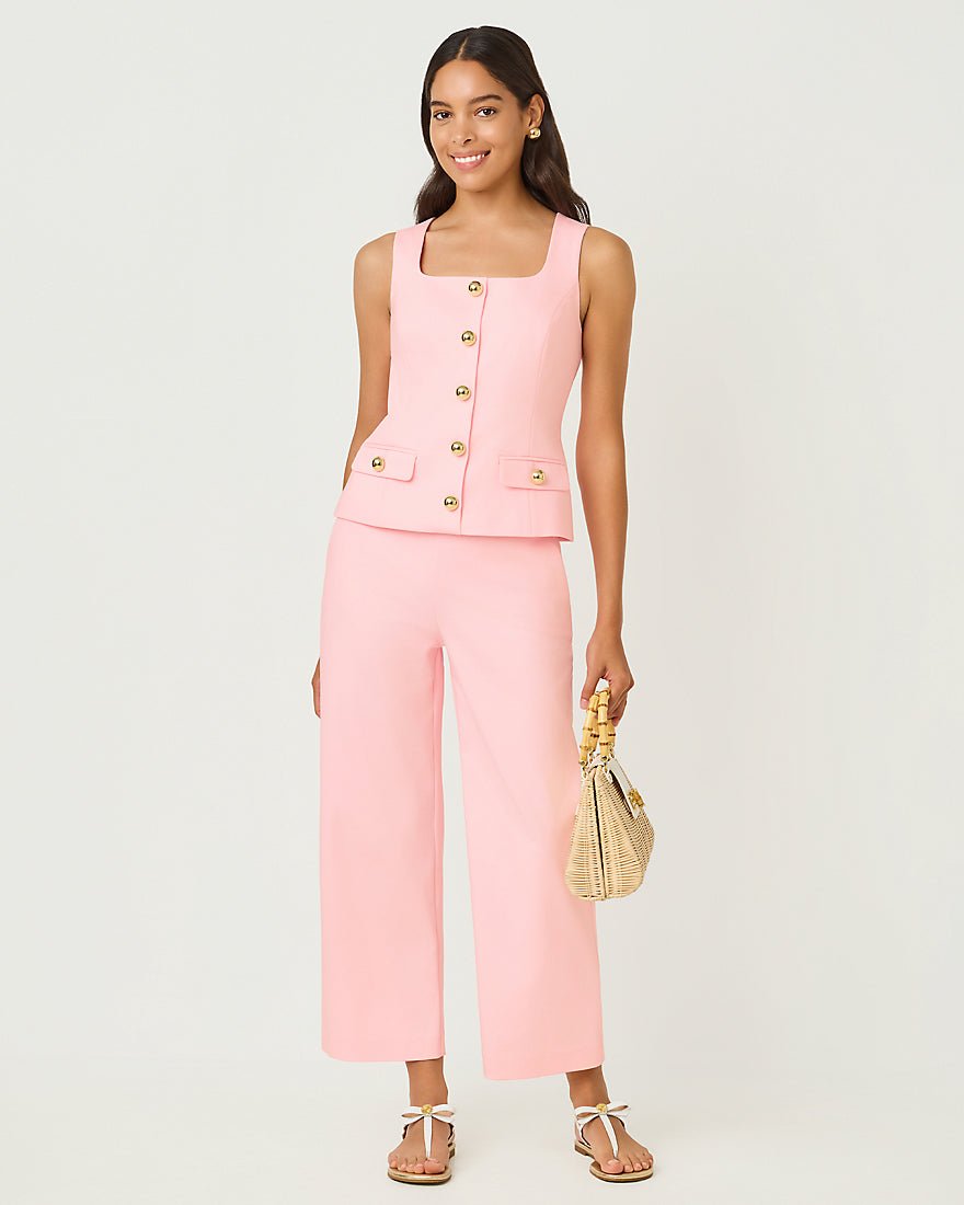 Lilly Pulitzer - Sarissa Crop Pant - Pink Muse