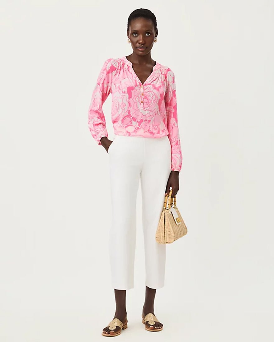 Lilly Pulitzer - Sarissa Crop Pant - Resort White