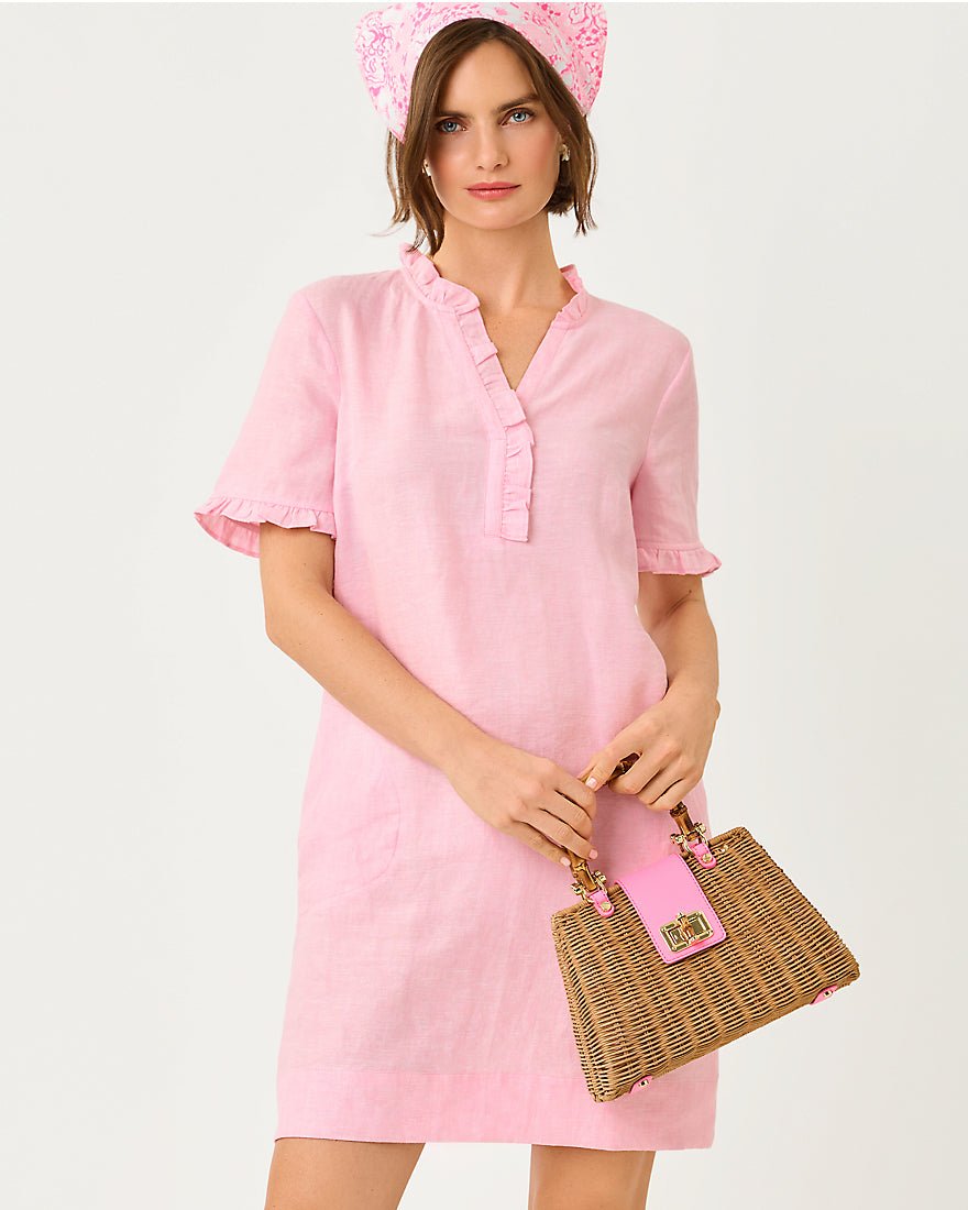 Lilly Pulitzer - Scarlette Dress - Conch Shell Pink X Resort White