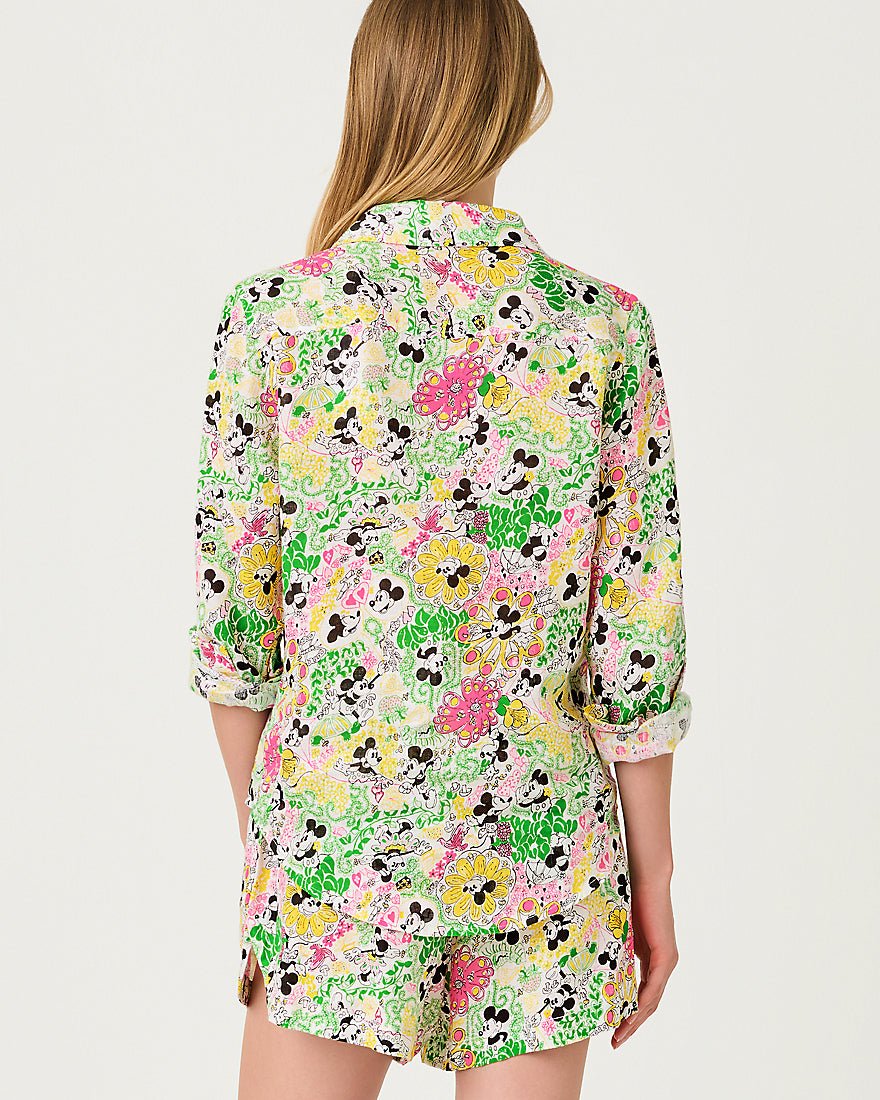 Lilly Pulitzer - Sea View Button Down Top - Multi Throwback Disney