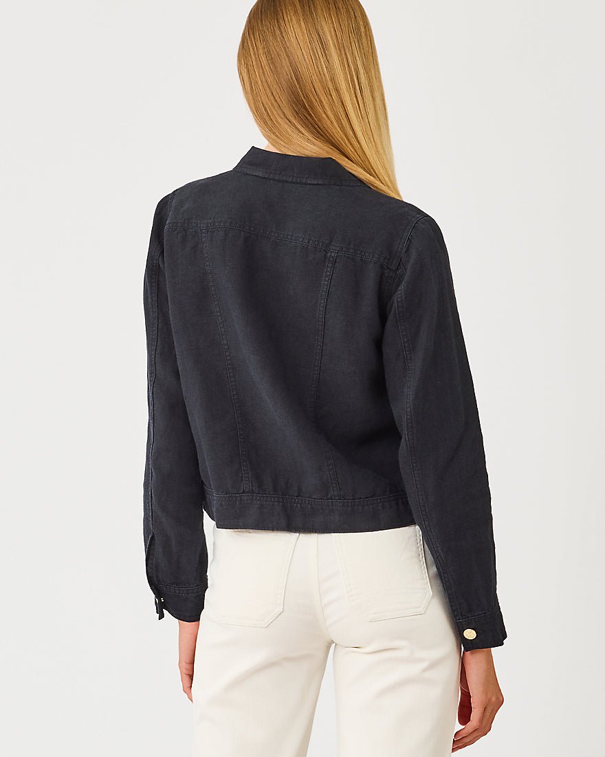 Lilly Pulitzer - Seaspray Linen Jacket - Noir X Noir