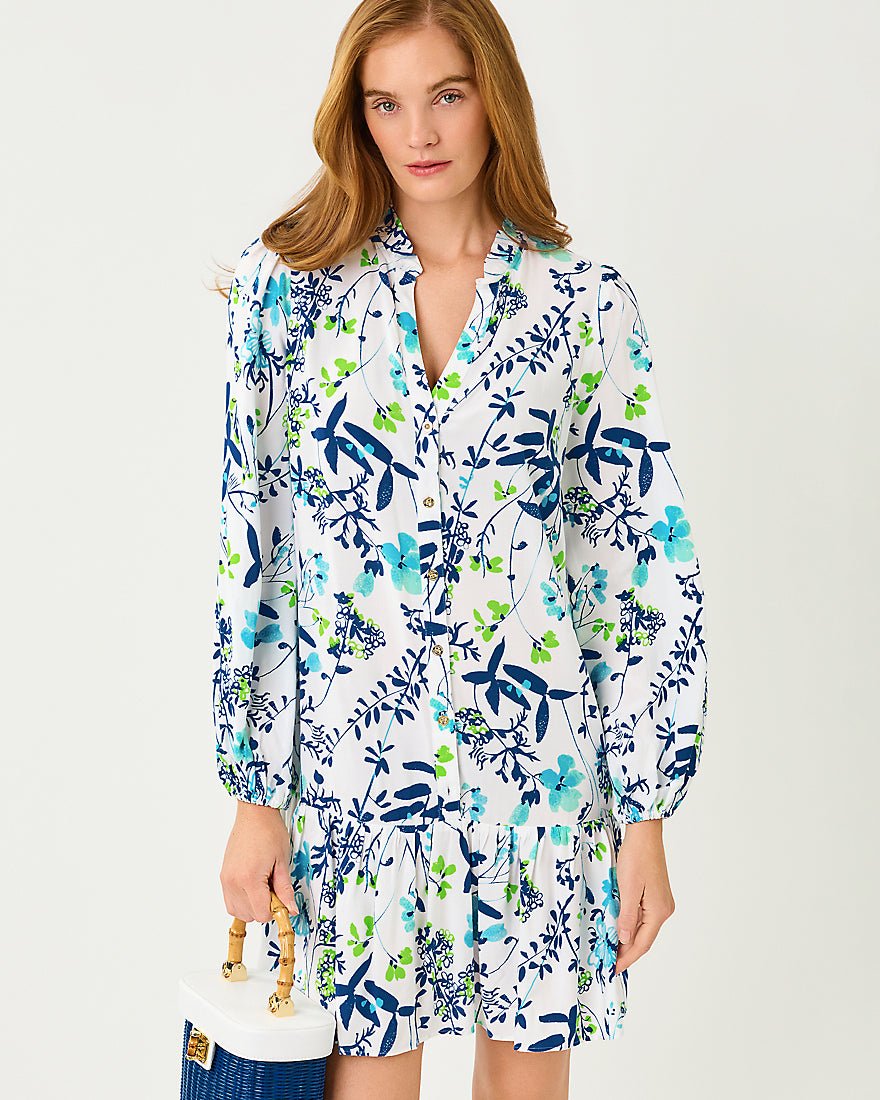 Lilly Pulitzer - Shaley Tunic Dress - Resort White Sea Blooms