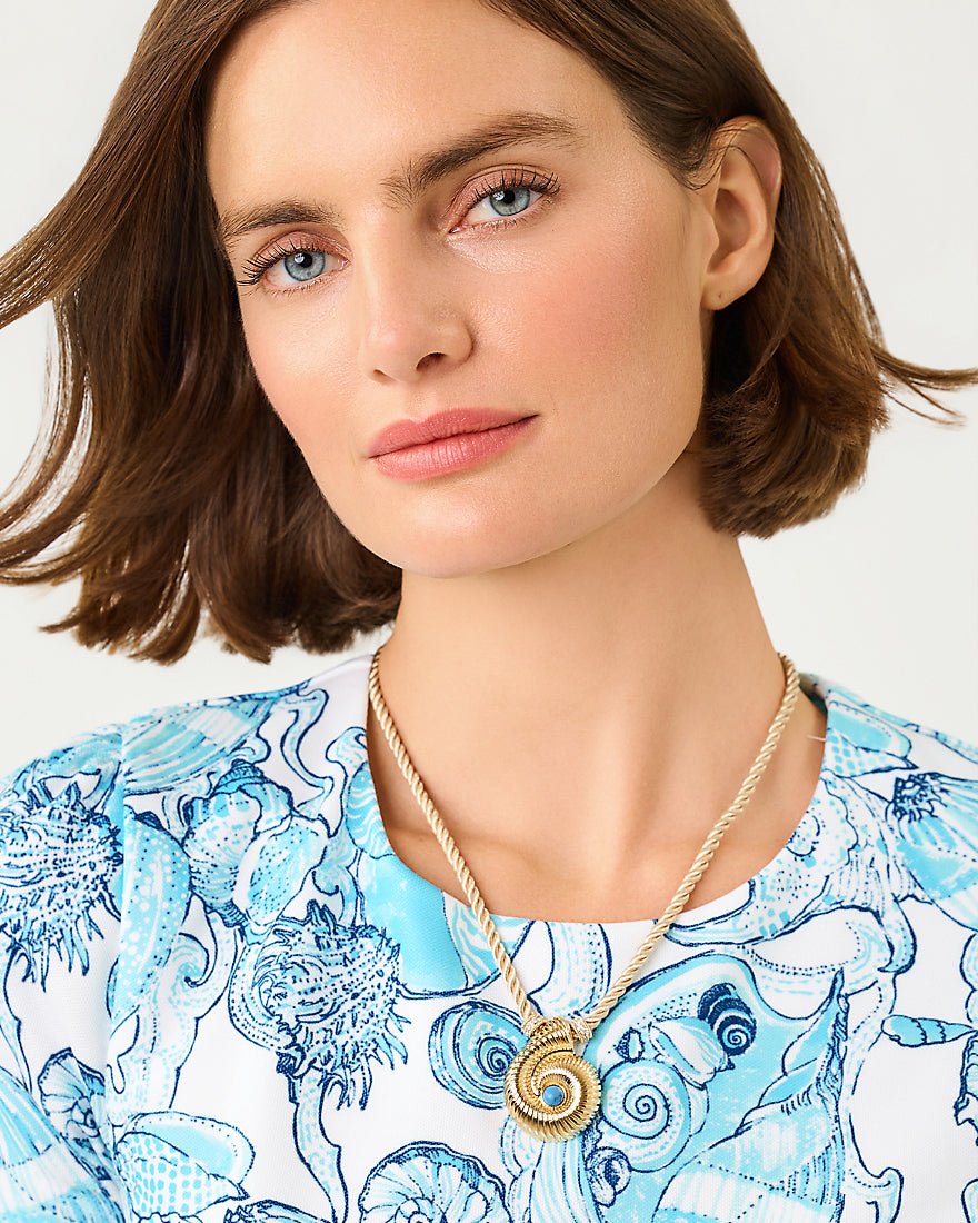 Lilly Pulitzer - Shell Shine Necklace - Gold Metallic