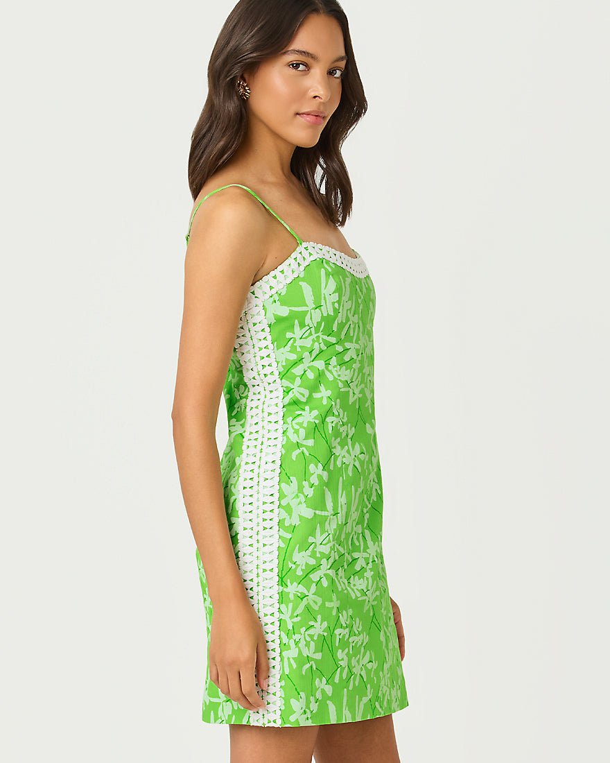 Lilly Pulitzer - Shelli Stretch Dress - Crocodile Green Liza Overprint