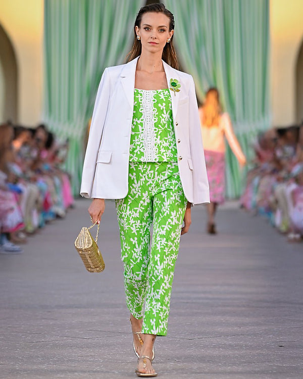 Lilly Pulitzer - Shelli Stretch Top - Crocodile Green Liza