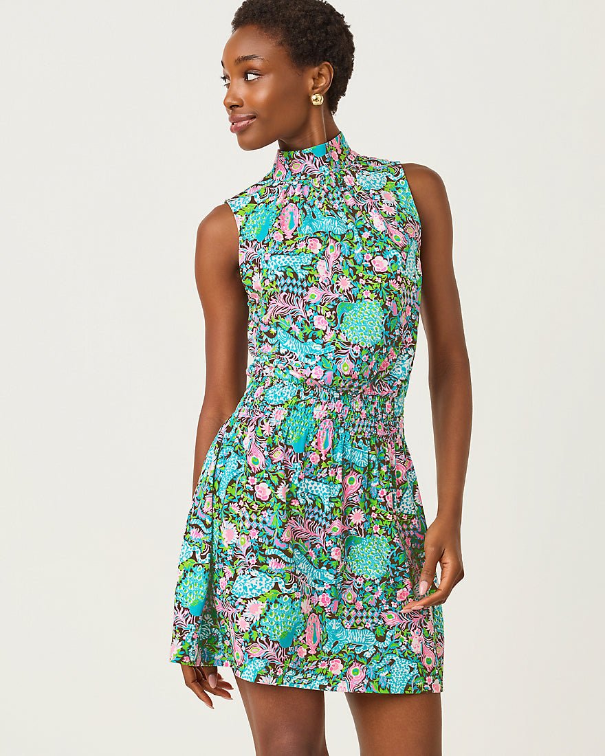 Lilly Pulitzer - Sherah Skirted Romper - Multi Royal Zoo