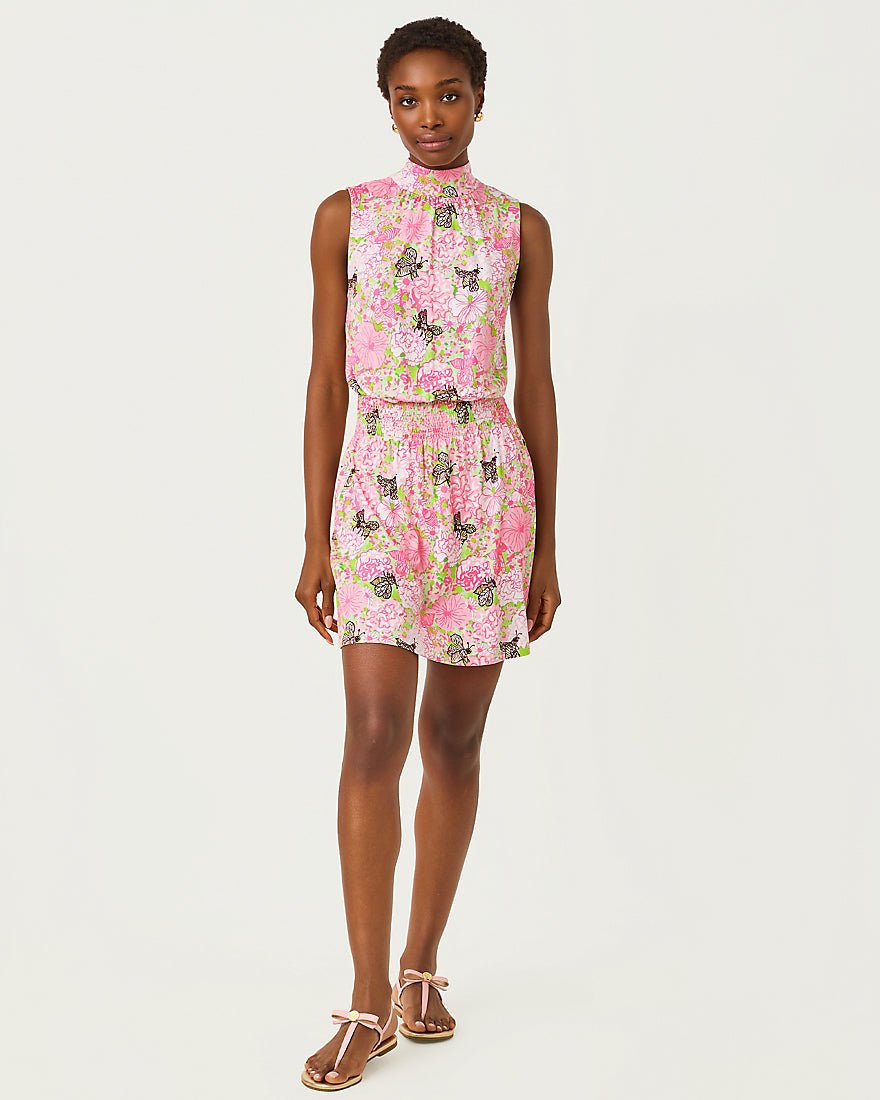 Lilly Pulitzer - Sherah Skirted Romper - Pistachio Macaron Bees Knees