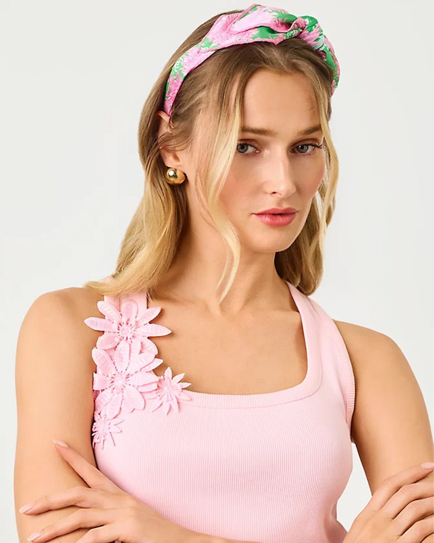 Lilly Pulitzer - Side Bow Knotted Headband - Tennessee Hibiscus