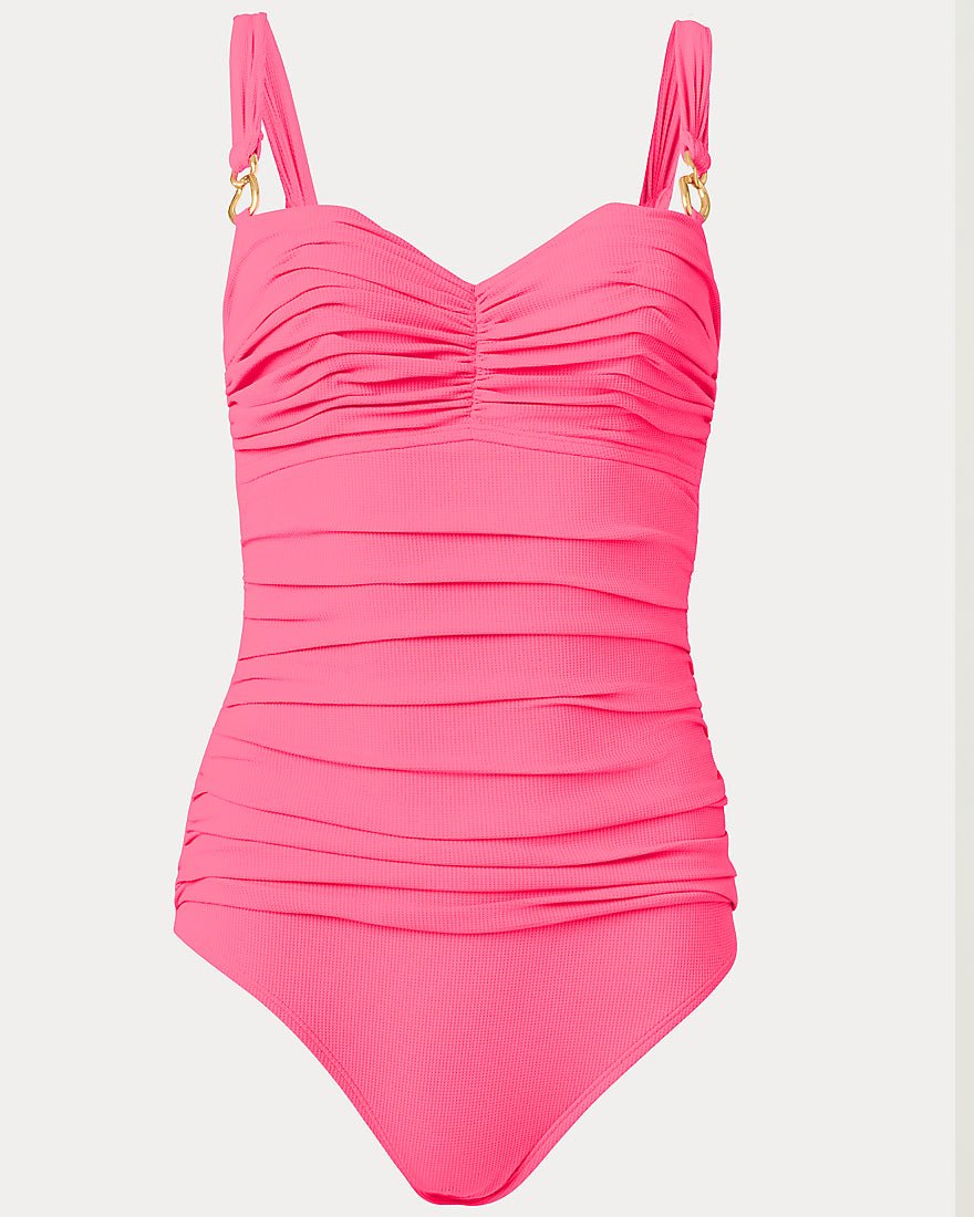 Lilly Pulitzer - Solaria One Piece Swimsuit - Cherry Blossom Pink