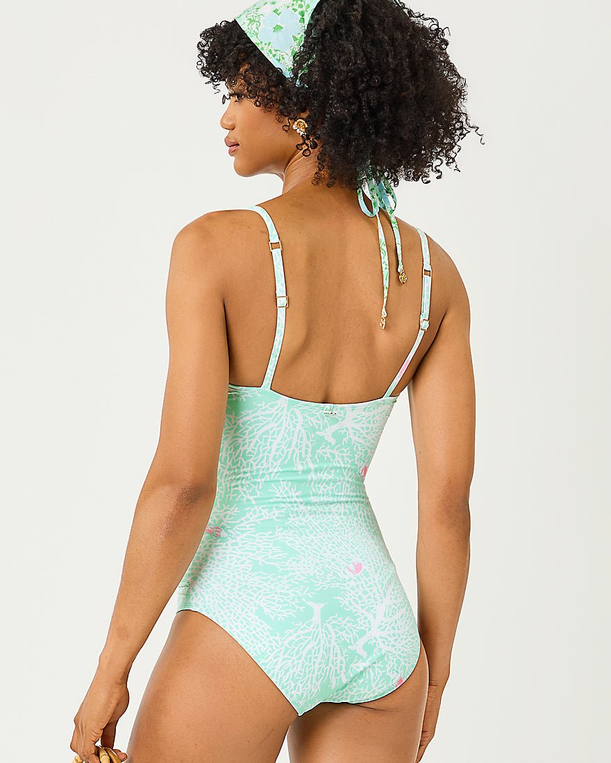 Lilly Pulitzer - Solaria One Piece Swimsuit - Mint Condition Fantastical