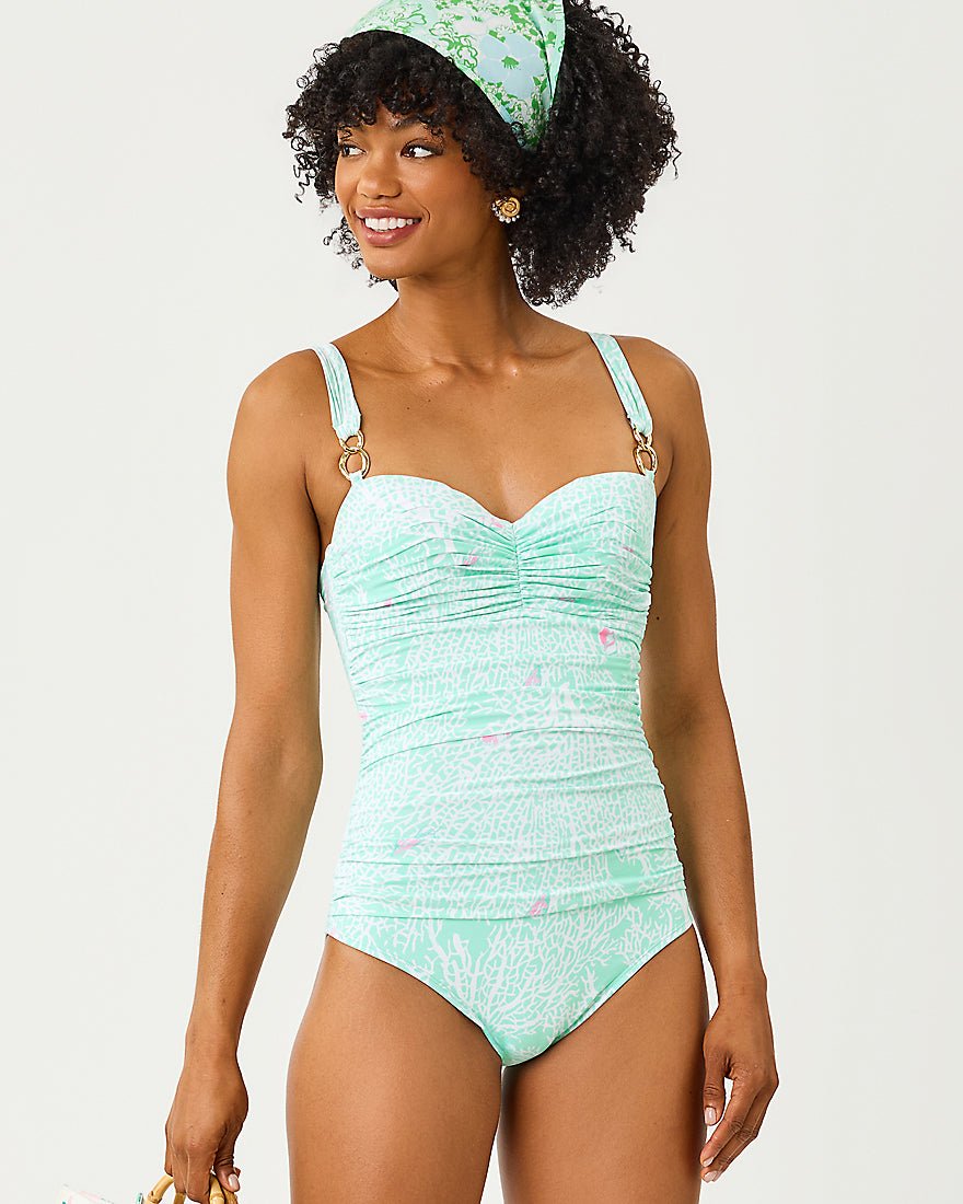Lilly Pulitzer - Solaria One Piece Swimsuit - Mint Condition Fantastical
