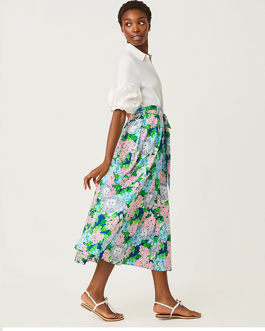 Lilly Pulitzer - Sonaire Midi Shirtdress - Starlight Navy Lydia The Lion