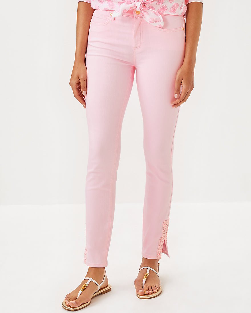 Lilly Pulitzer - South Ocean High Rise Skinny Denim Jean - Pink Muse