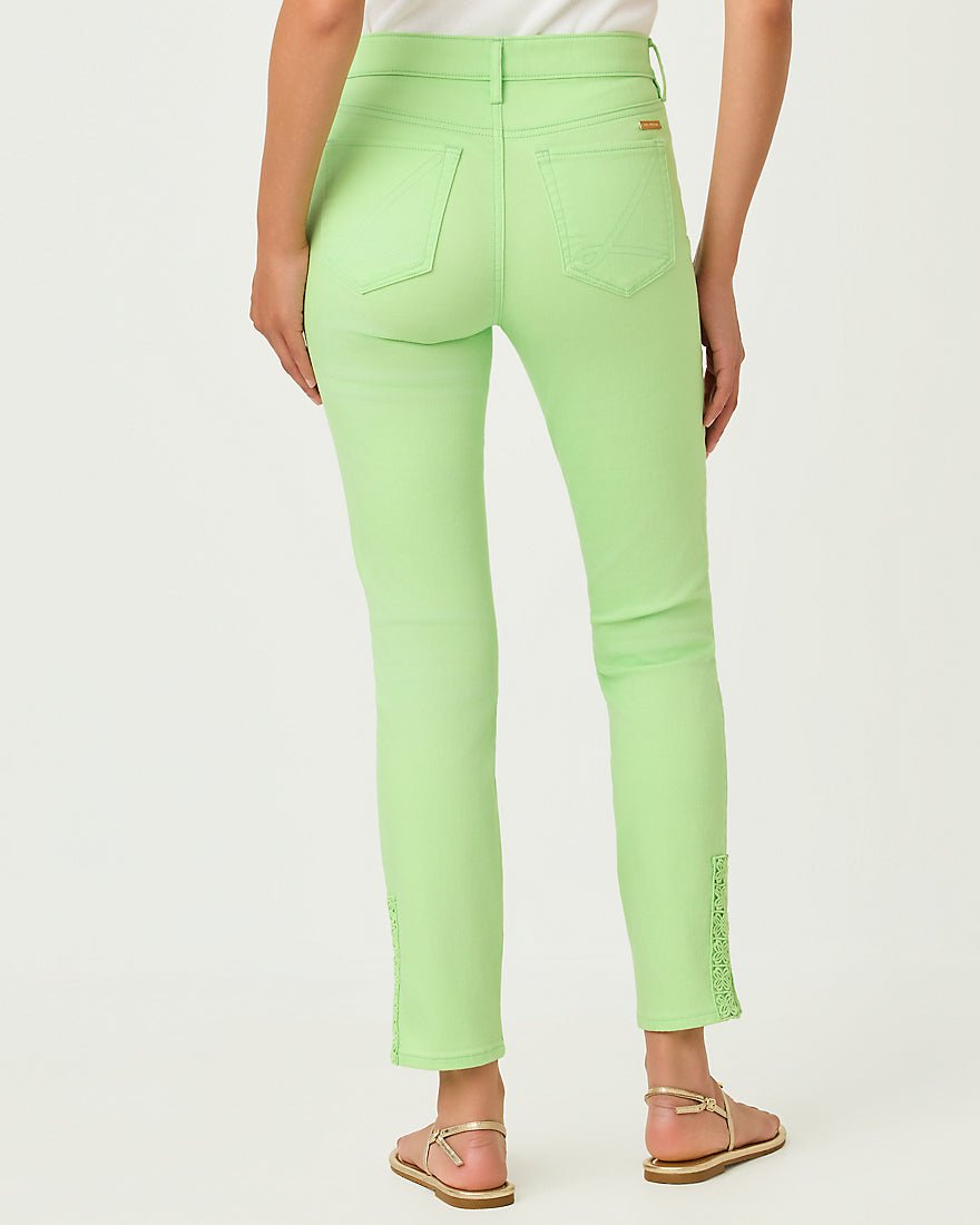 Lilly Pulitzer - South Ocean High Rise Skinny Jean - Pistachio Macaron