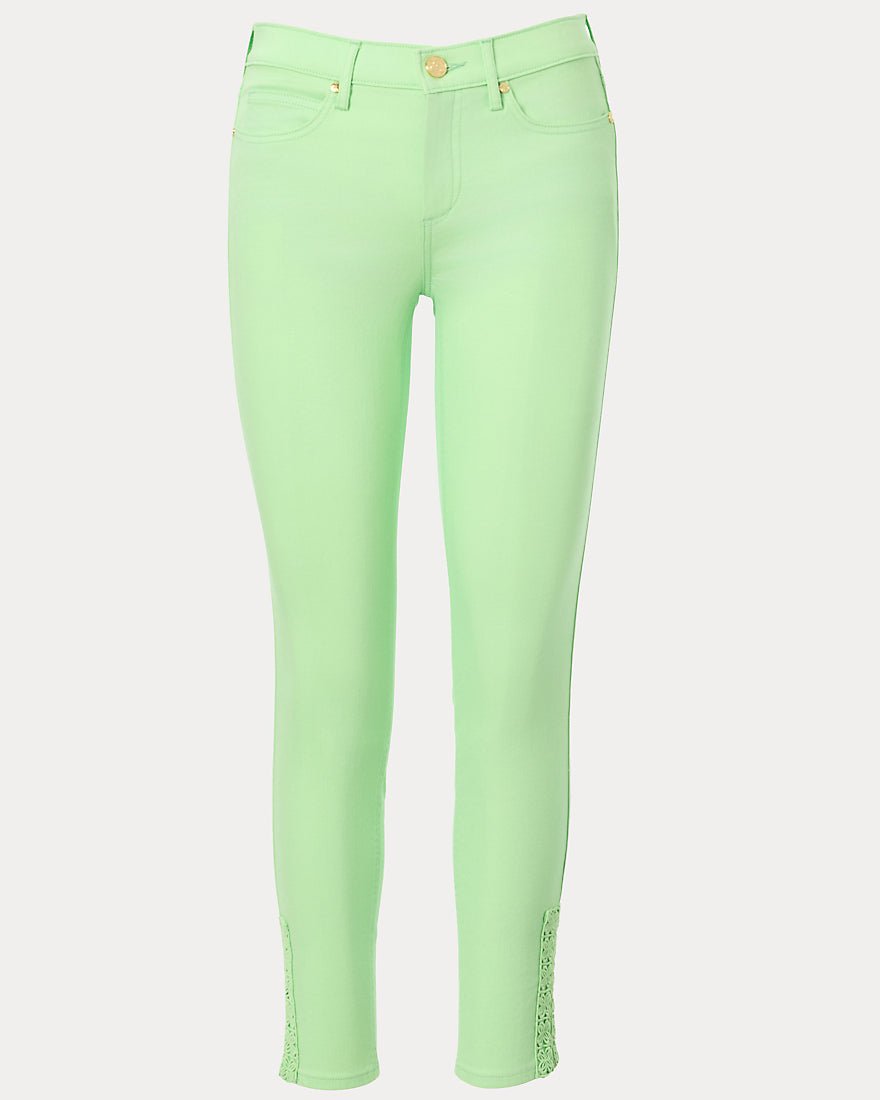 Lilly Pulitzer - South Ocean High Rise Skinny Jean - Pistachio Macaron