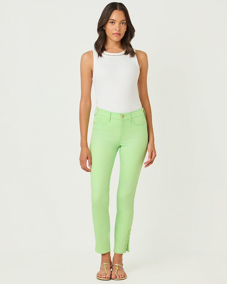 Lilly Pulitzer - South Ocean High Rise Skinny Jean - Pistachio Macaron