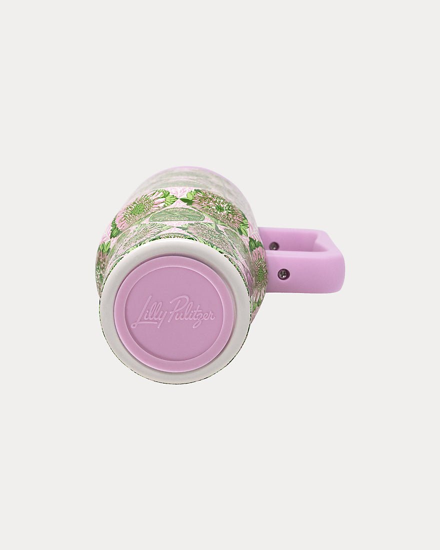 Lilly Pulitzer - Stainless Steel Tumbler - Oleander Pink Tropical Tiles