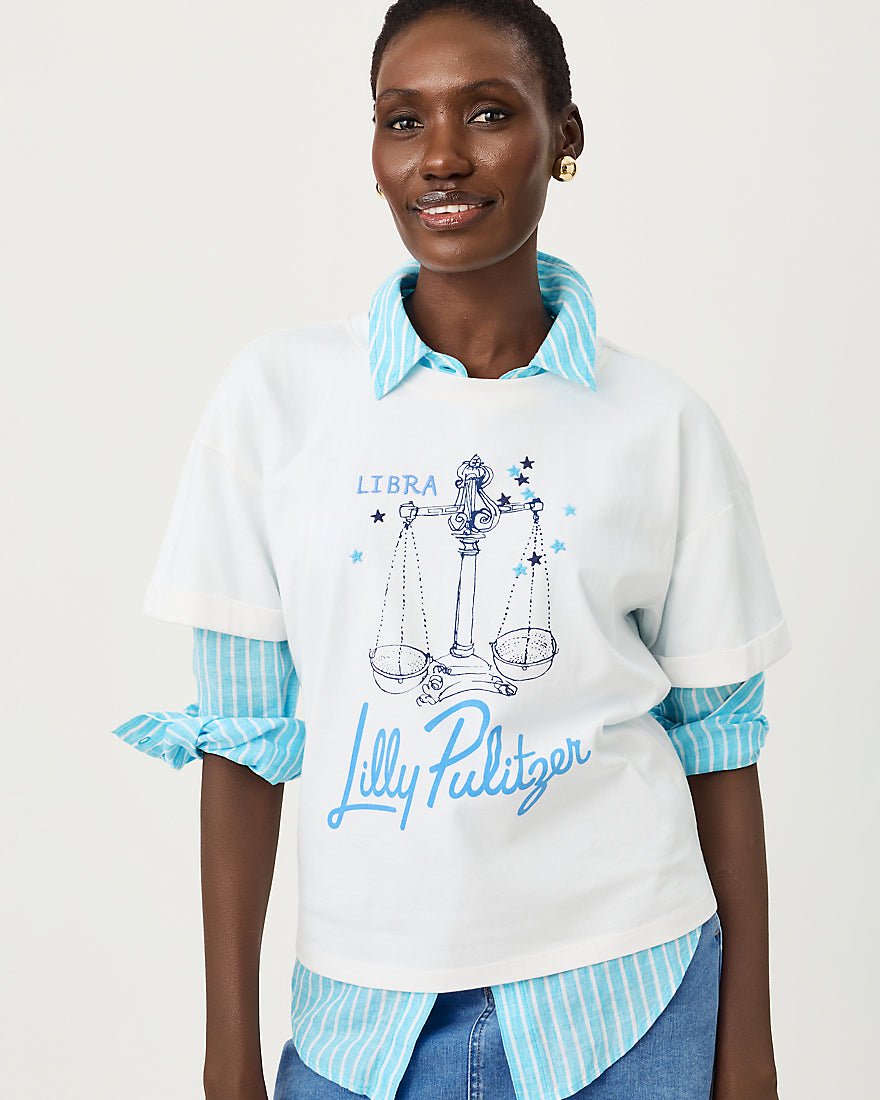Lilly Pulitzer - Stella Knit Top - Multi Libra Graphic