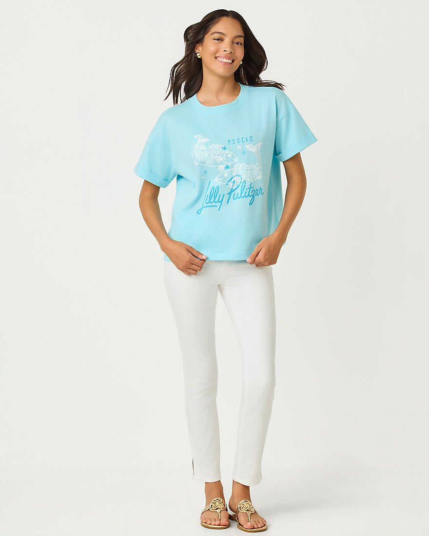 Lilly Pulitzer - Stella Knit Top - Multi Pisces Graphic