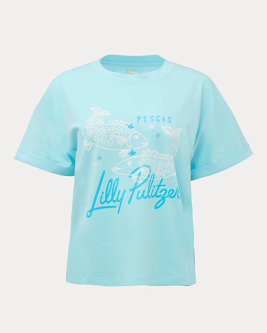Lilly Pulitzer - Stella Knit Top - Multi Pisces Graphic