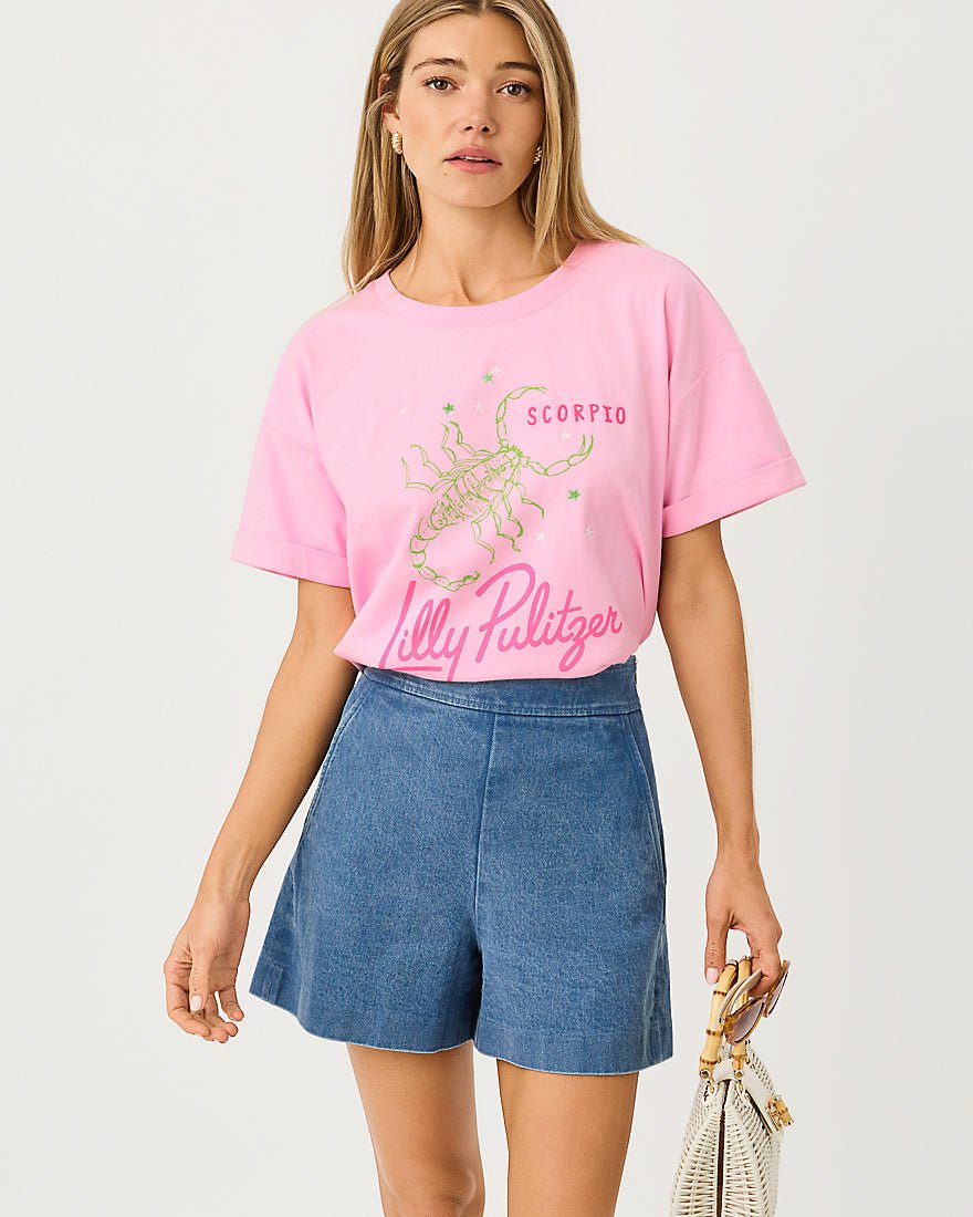 Lilly Pulitzer - Stella Knit Top - Multi Scorpio Graphic