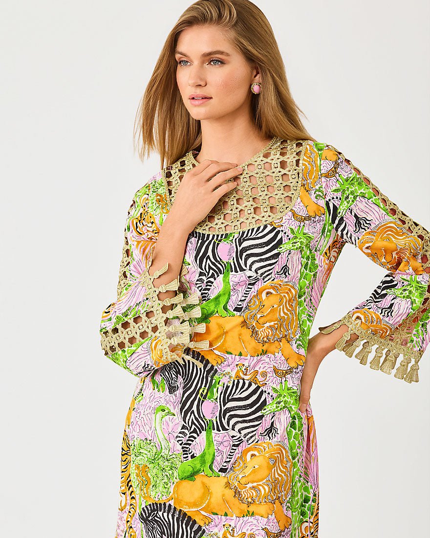 Lilly Pulitzer - Strothers Stretch Maxi Shift Dress - Multi Lillys Zoo