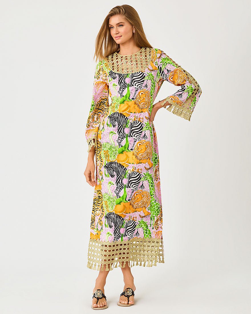 Lilly Pulitzer - Strothers Stretch Maxi Shift Dress - Multi Lillys Zoo