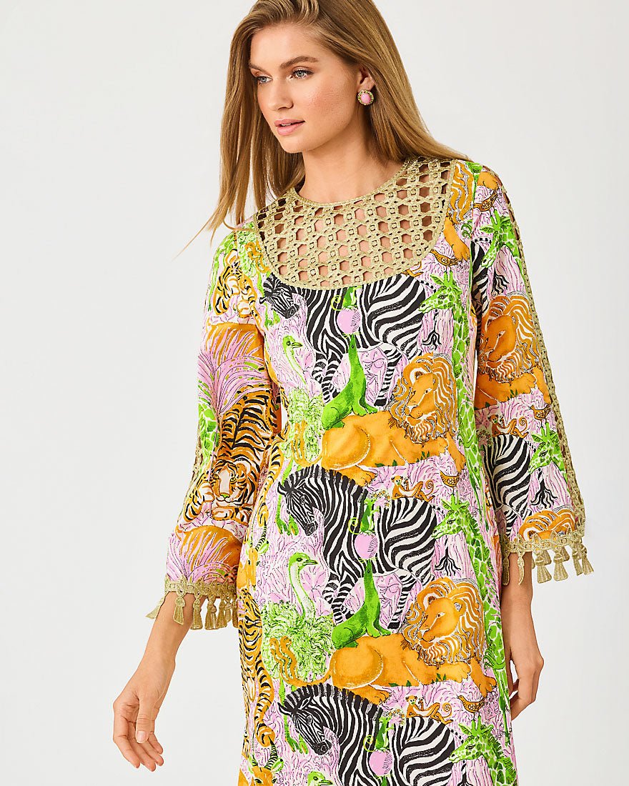 Lilly Pulitzer - Strothers Stretch Maxi Shift Dress - Multi Lillys Zoo