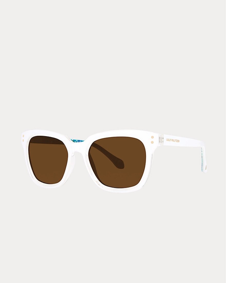 Lilly Pulitzer - Sunset Cove Sunglasses - Resort White
