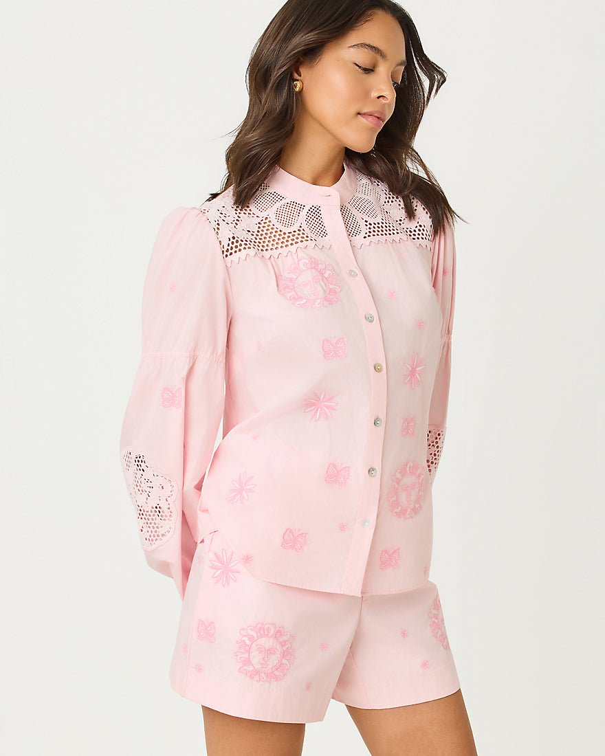 Lilly Pulitzer - Tammy Top - Pink Muse