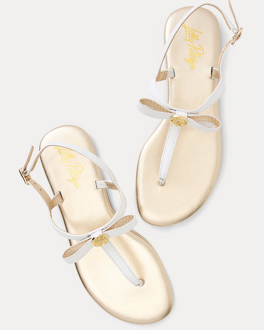 Lilly Pulitzer - Teighen Bow Sandal - Resort White