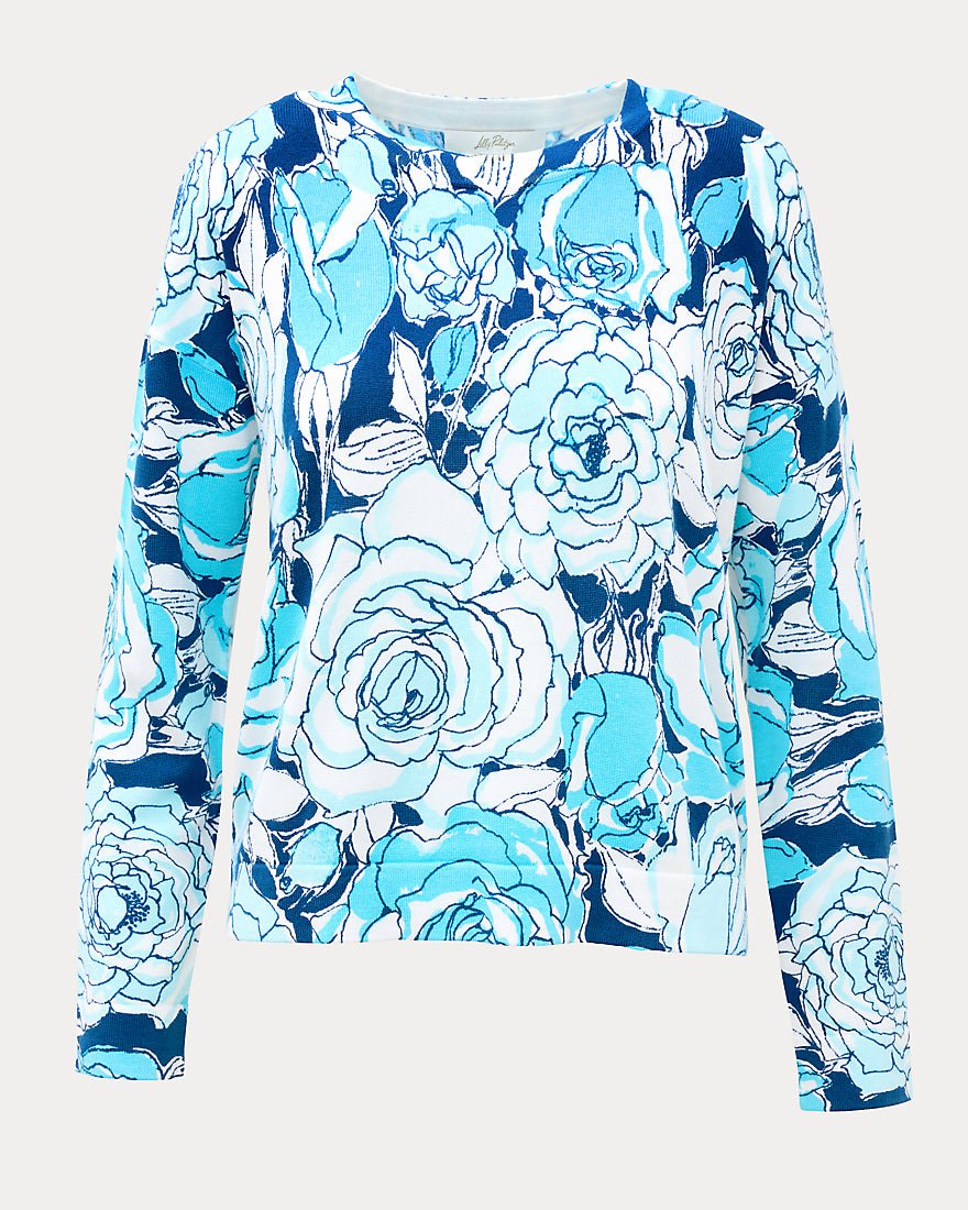 Lilly Pulitzer - Tensley Sweater - Capri Blue Rosanna