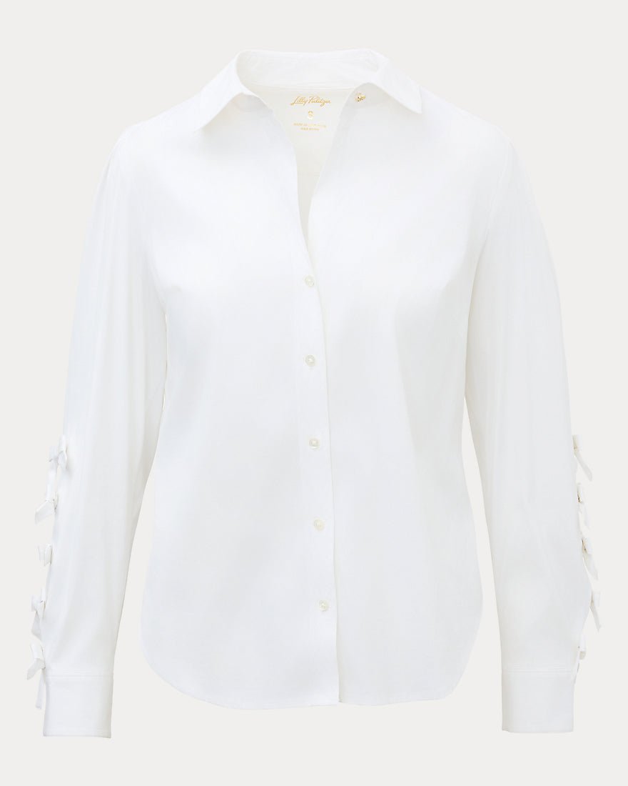Lilly Pulitzer - The Bow Lilly Shirt - Resort White