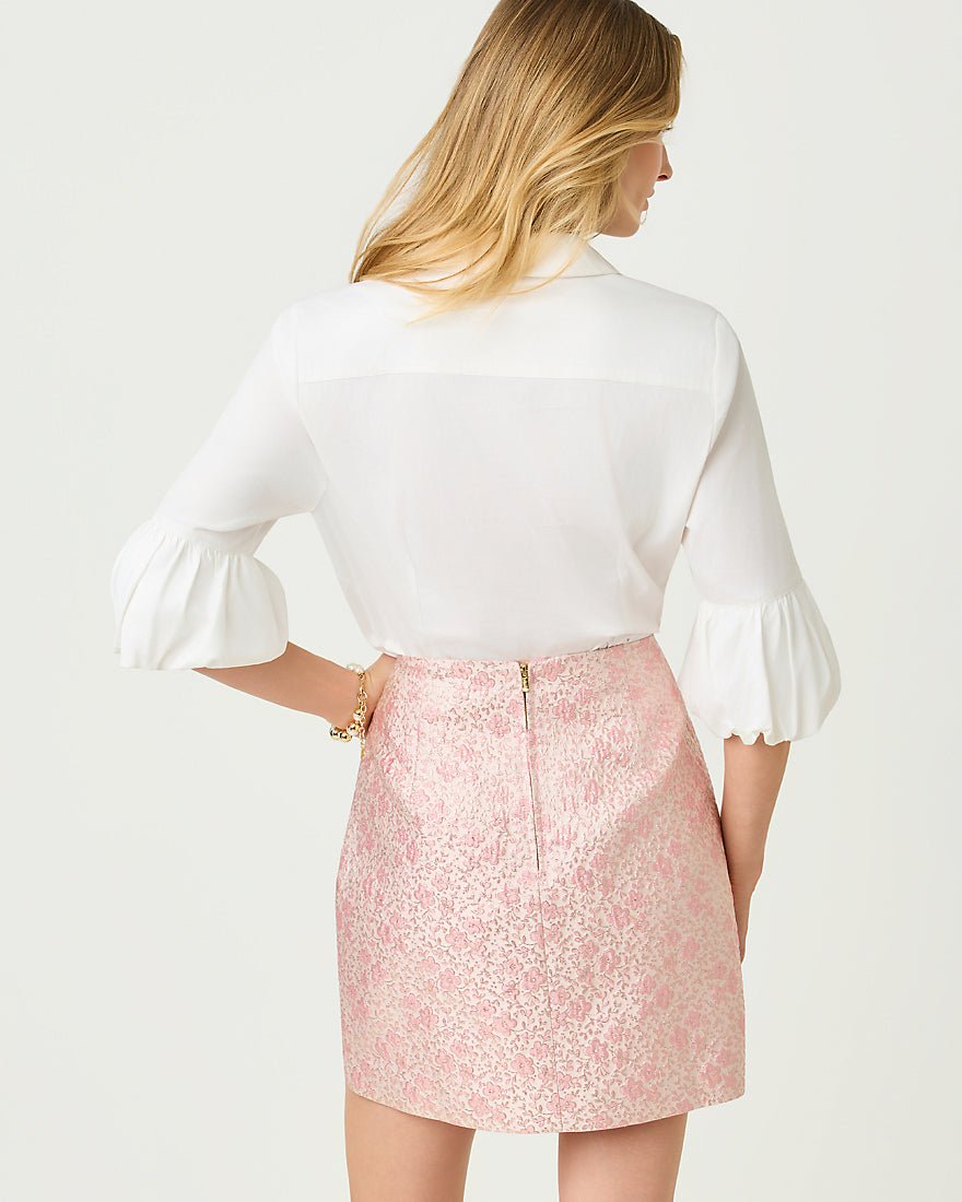 Lilly Pulitzer - The Bubble Sleeve Lilly Shirt - Resort White